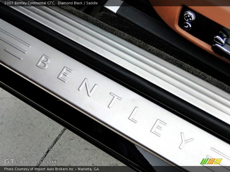 Diamond Black / Saddle 2007 Bentley Continental GTC