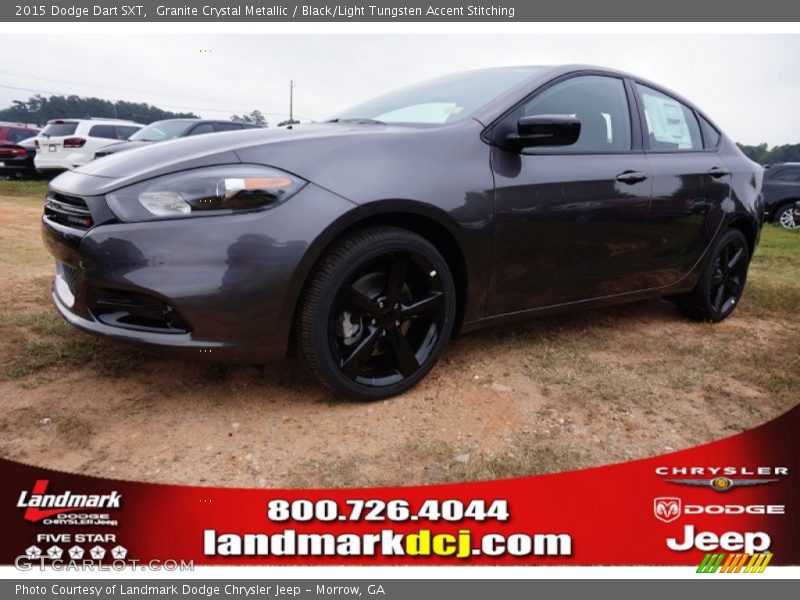 Granite Crystal Metallic / Black/Light Tungsten Accent Stitching 2015 Dodge Dart SXT