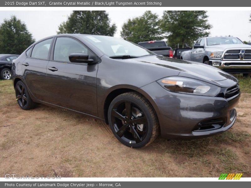 Granite Crystal Metallic / Black/Light Tungsten Accent Stitching 2015 Dodge Dart SXT