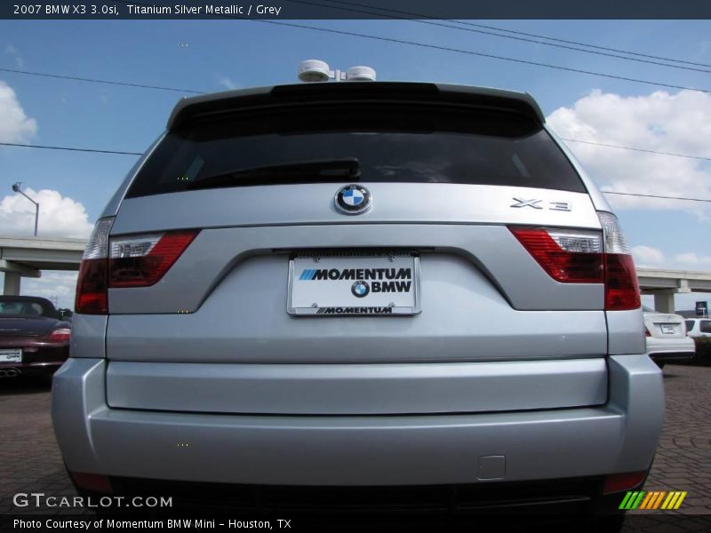 Titanium Silver Metallic / Grey 2007 BMW X3 3.0si