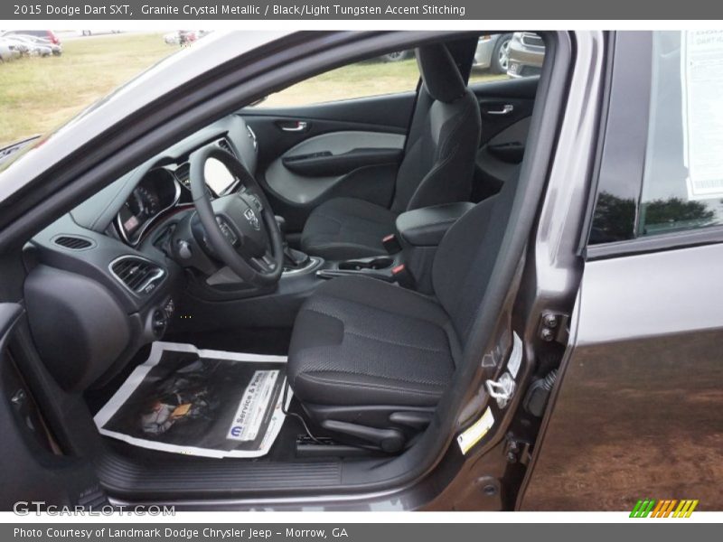 Granite Crystal Metallic / Black/Light Tungsten Accent Stitching 2015 Dodge Dart SXT