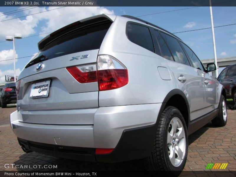 Titanium Silver Metallic / Grey 2007 BMW X3 3.0si