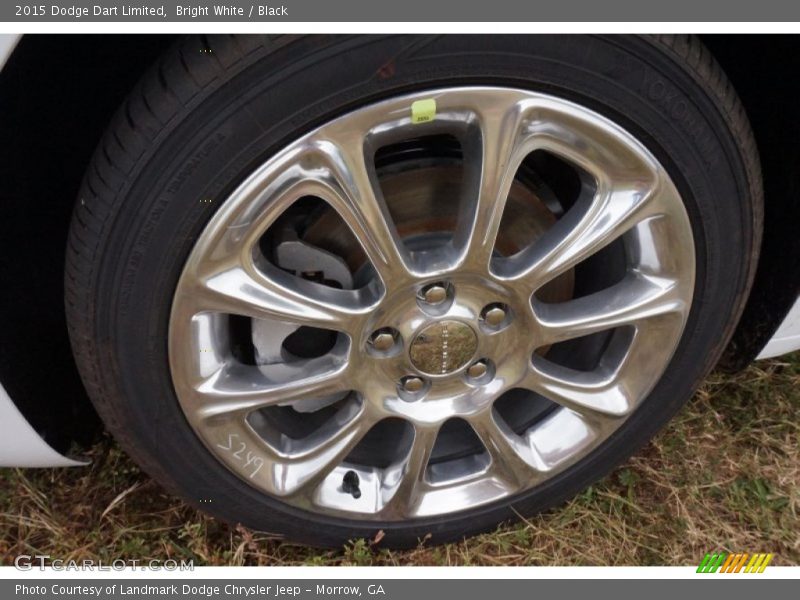 Bright White / Black 2015 Dodge Dart Limited