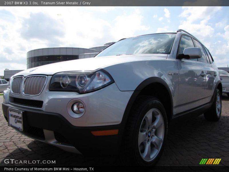 Titanium Silver Metallic / Grey 2007 BMW X3 3.0si