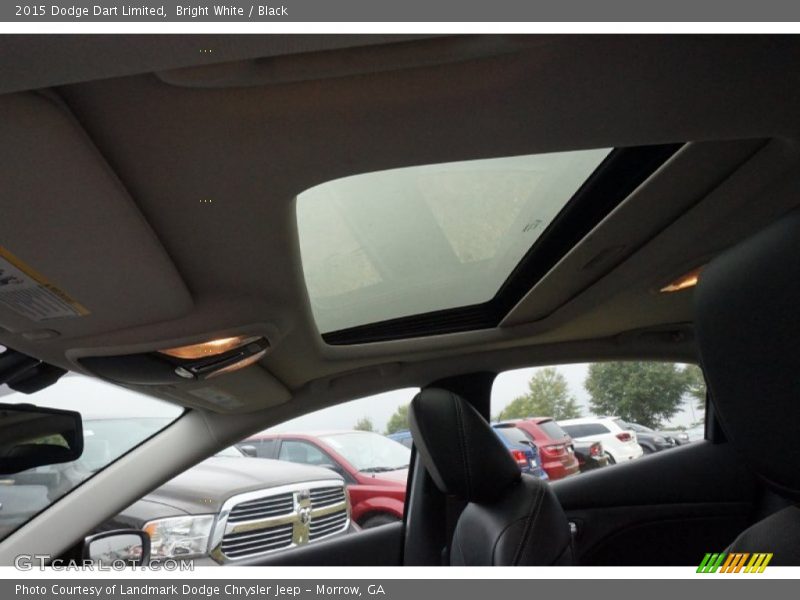 Bright White / Black 2015 Dodge Dart Limited