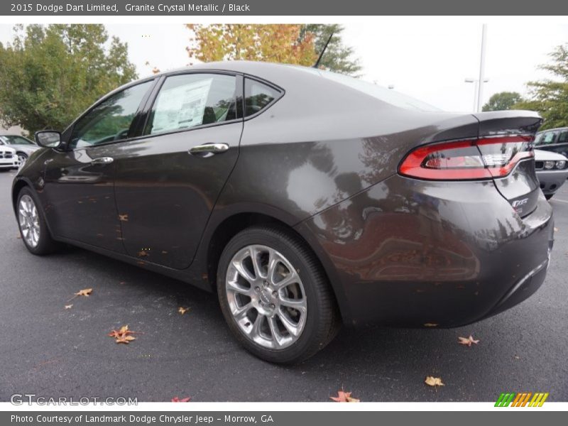 Granite Crystal Metallic / Black 2015 Dodge Dart Limited