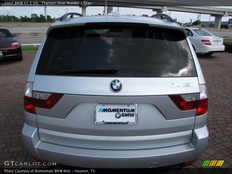 Titanium Silver Metallic / Grey 2007 BMW X3 3.0si