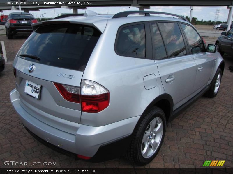 Titanium Silver Metallic / Grey 2007 BMW X3 3.0si