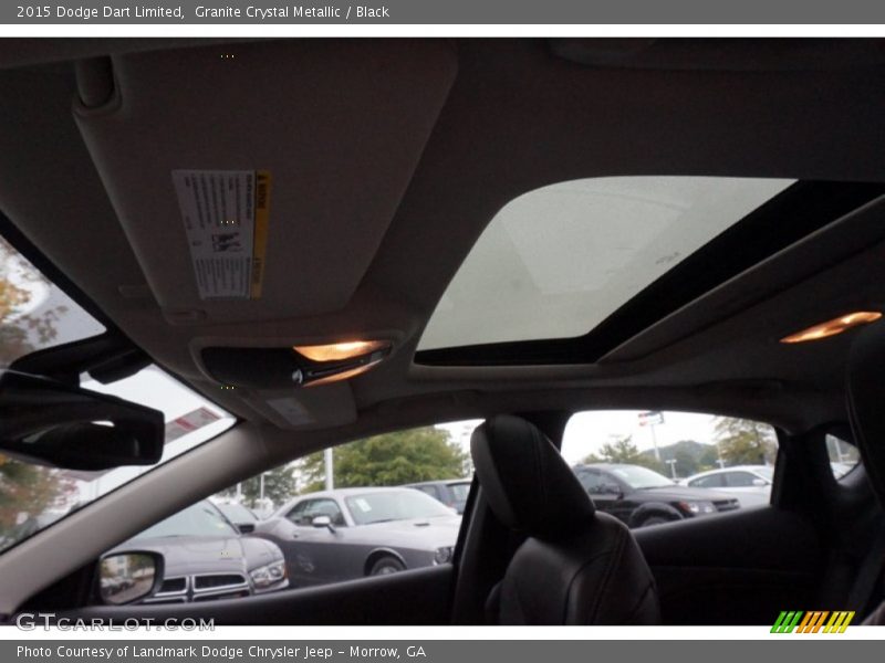 Granite Crystal Metallic / Black 2015 Dodge Dart Limited