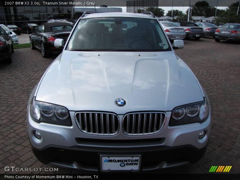 Titanium Silver Metallic / Grey 2007 BMW X3 3.0si