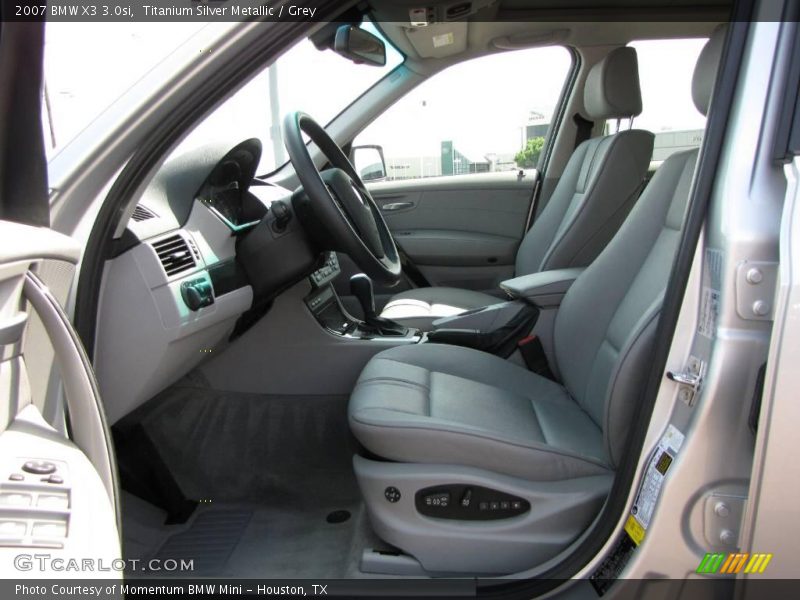 Titanium Silver Metallic / Grey 2007 BMW X3 3.0si