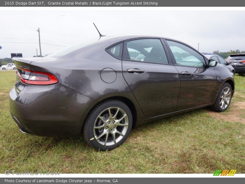 Granite Crystal Metallic / Black/Light Tungsten Accent Stitching 2015 Dodge Dart SXT