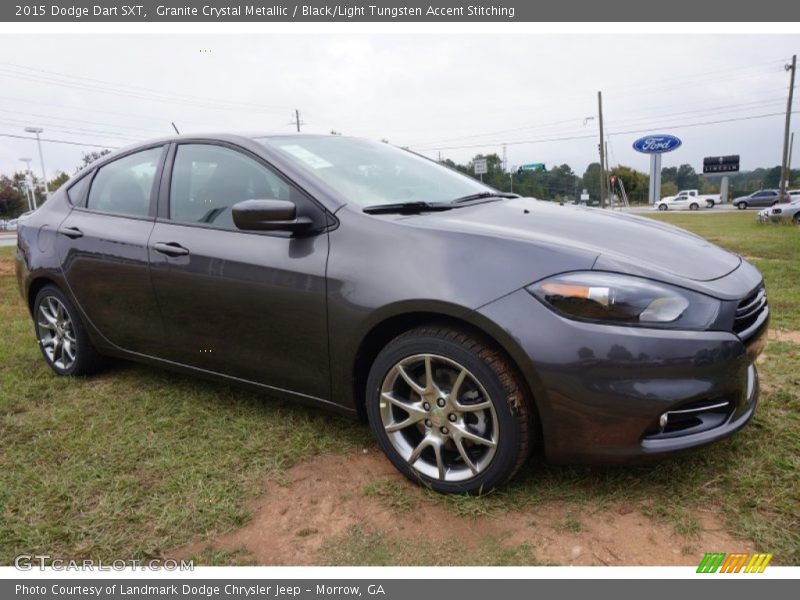 Granite Crystal Metallic / Black/Light Tungsten Accent Stitching 2015 Dodge Dart SXT