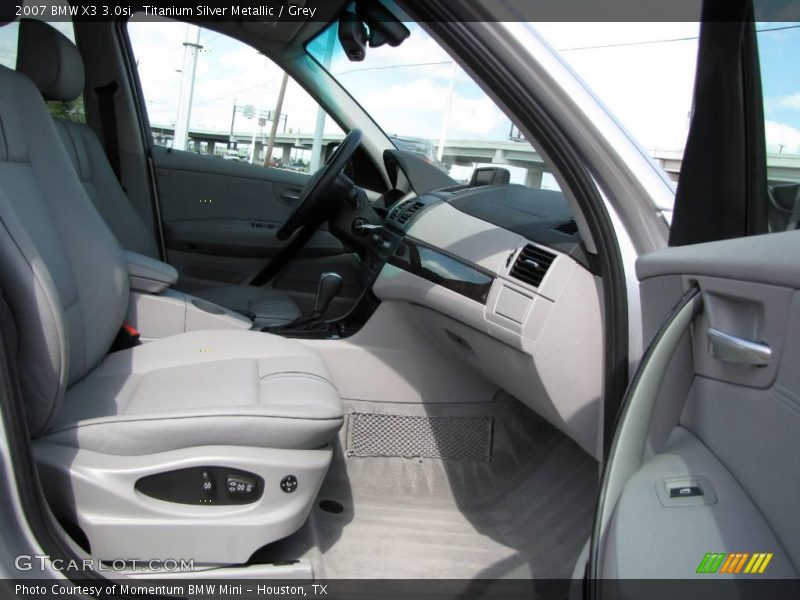 Titanium Silver Metallic / Grey 2007 BMW X3 3.0si