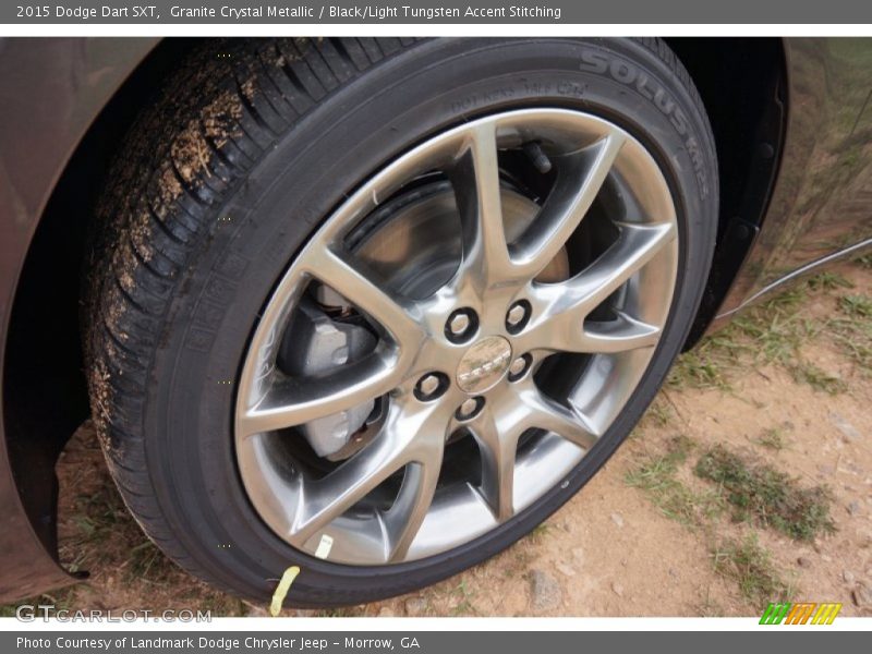 Granite Crystal Metallic / Black/Light Tungsten Accent Stitching 2015 Dodge Dart SXT