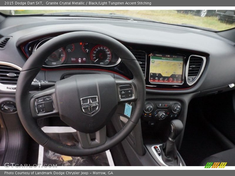Granite Crystal Metallic / Black/Light Tungsten Accent Stitching 2015 Dodge Dart SXT