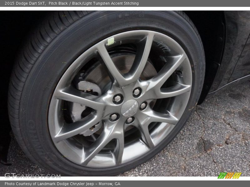 Pitch Black / Black/Light Tungsten Accent Stitching 2015 Dodge Dart SXT