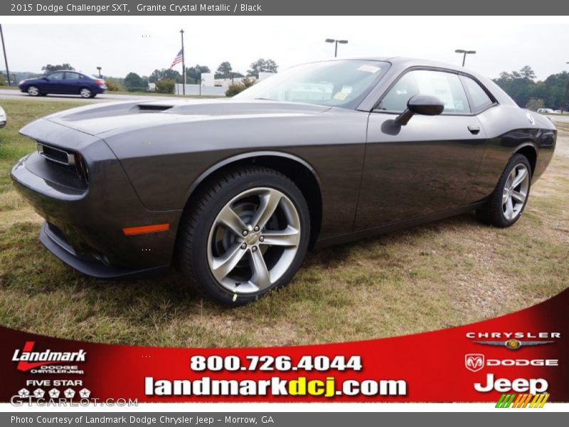 Granite Crystal Metallic / Black 2015 Dodge Challenger SXT