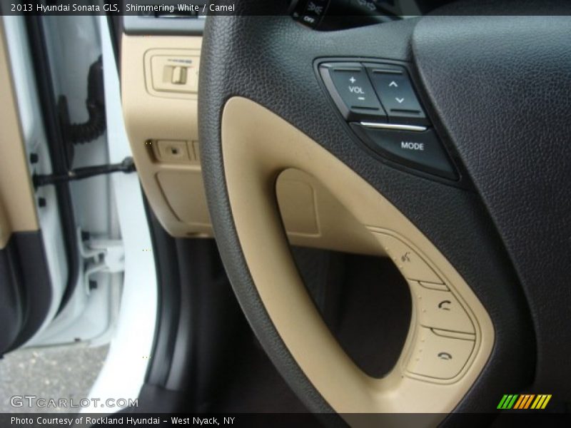 Shimmering White / Camel 2013 Hyundai Sonata GLS