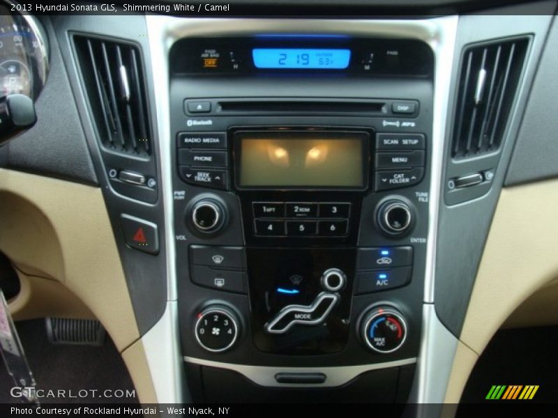 Shimmering White / Camel 2013 Hyundai Sonata GLS
