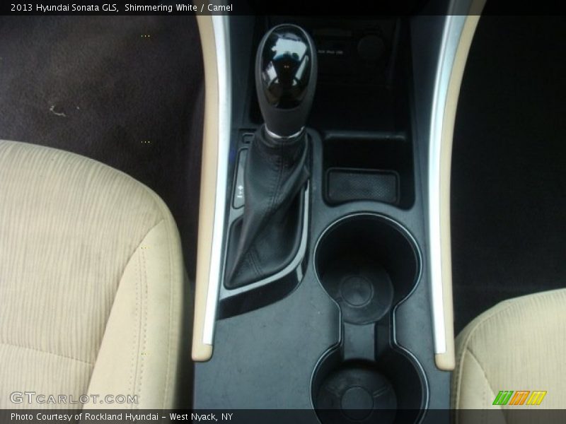 Shimmering White / Camel 2013 Hyundai Sonata GLS