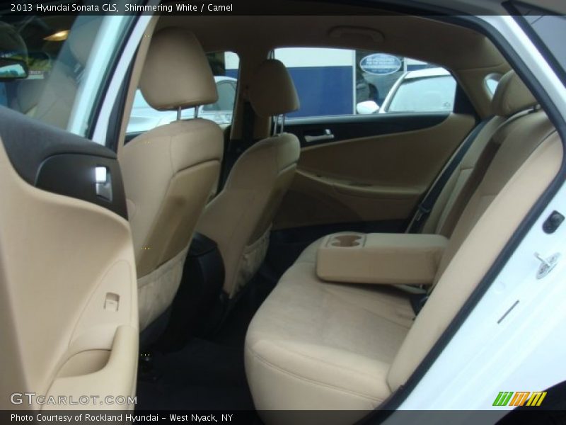Shimmering White / Camel 2013 Hyundai Sonata GLS