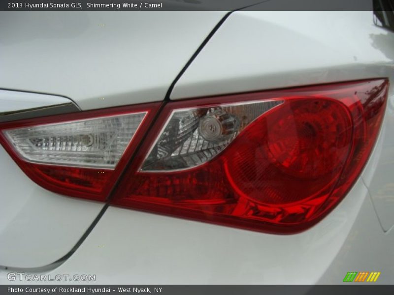 Shimmering White / Camel 2013 Hyundai Sonata GLS