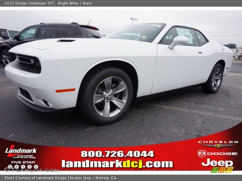 Bright White / Black 2015 Dodge Challenger SXT