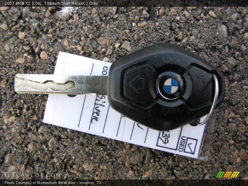 Titanium Silver Metallic / Grey 2007 BMW X3 3.0si