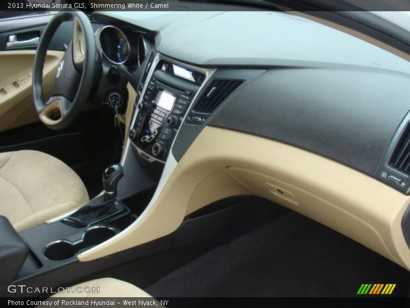 Shimmering White / Camel 2013 Hyundai Sonata GLS