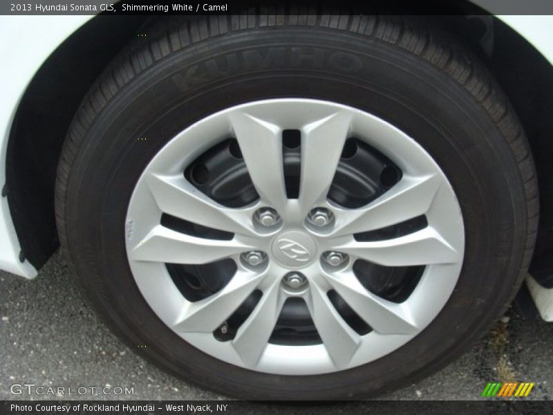 Shimmering White / Camel 2013 Hyundai Sonata GLS