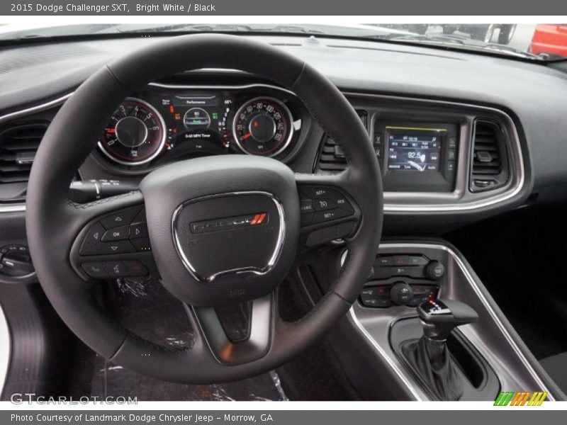 Bright White / Black 2015 Dodge Challenger SXT