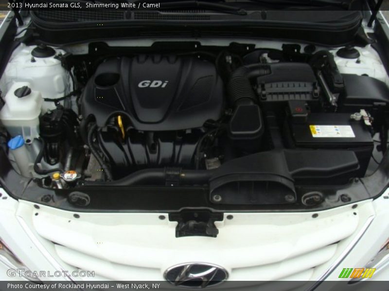 Shimmering White / Camel 2013 Hyundai Sonata GLS