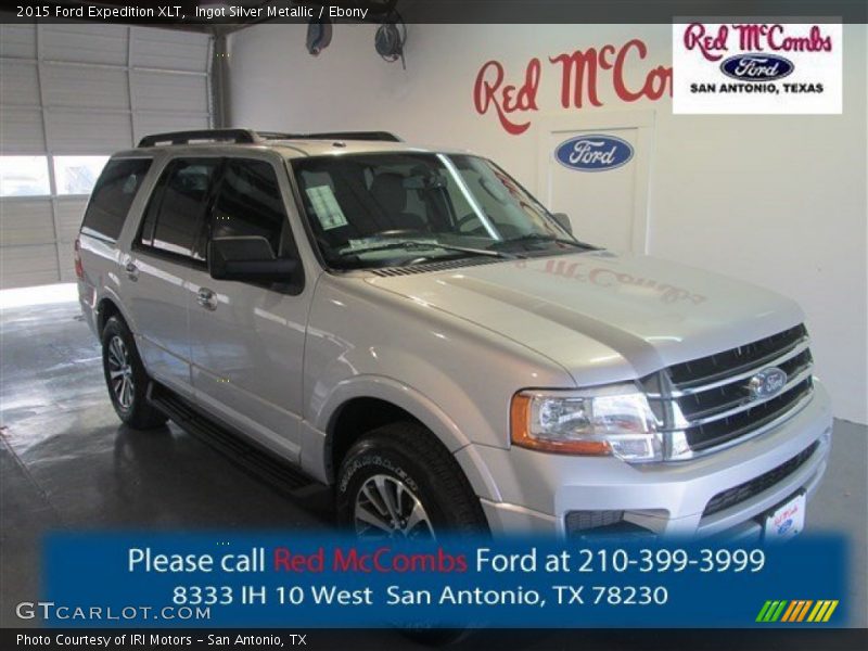 Ingot Silver Metallic / Ebony 2015 Ford Expedition XLT