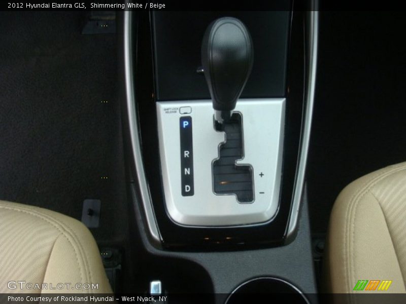 Shimmering White / Beige 2012 Hyundai Elantra GLS