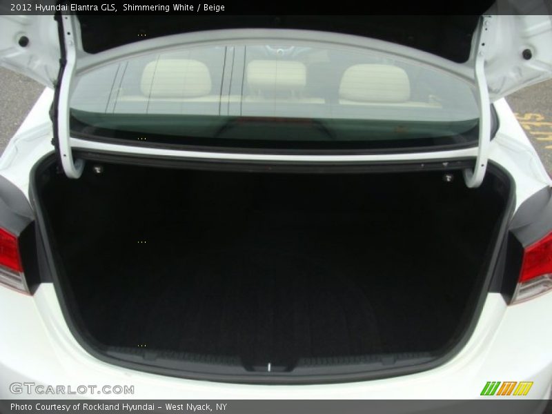 Shimmering White / Beige 2012 Hyundai Elantra GLS