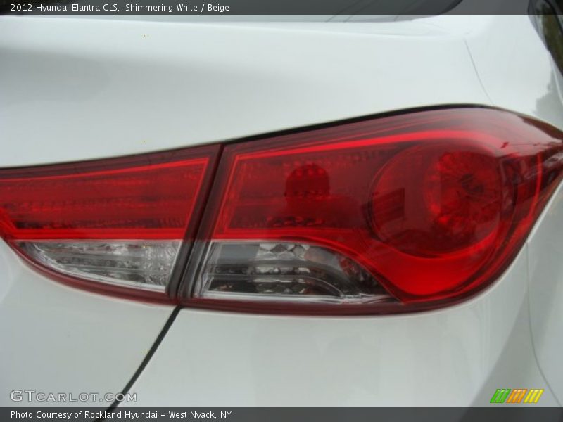 Shimmering White / Beige 2012 Hyundai Elantra GLS