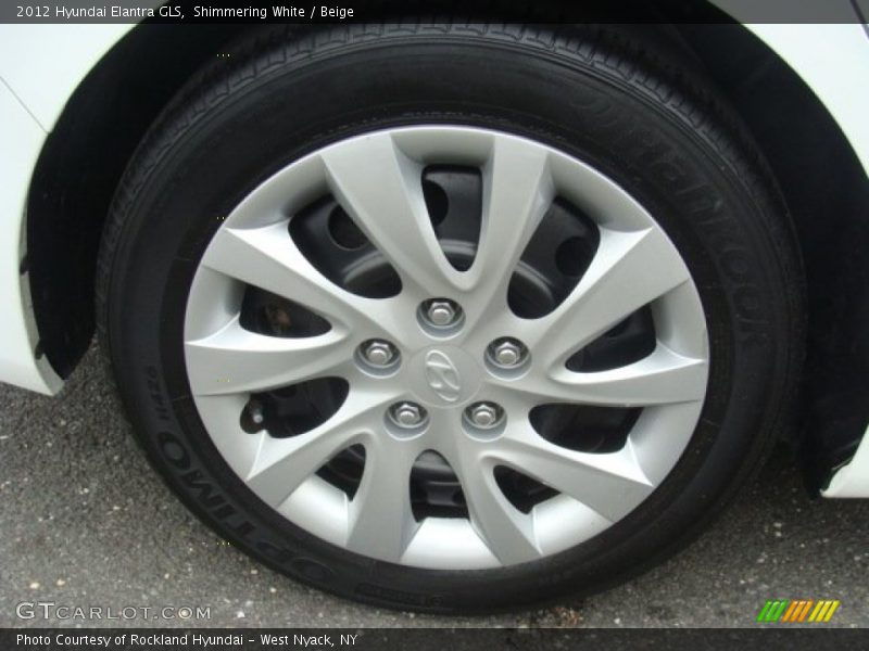 Shimmering White / Beige 2012 Hyundai Elantra GLS