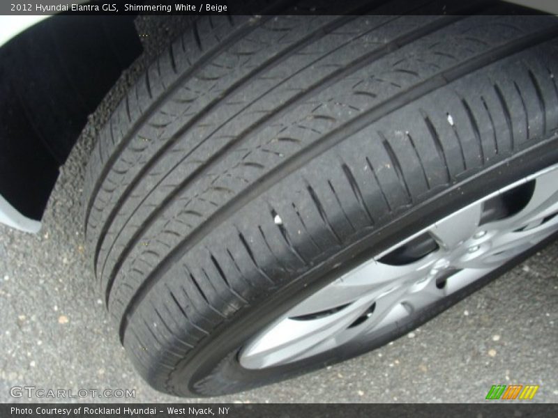 Shimmering White / Beige 2012 Hyundai Elantra GLS