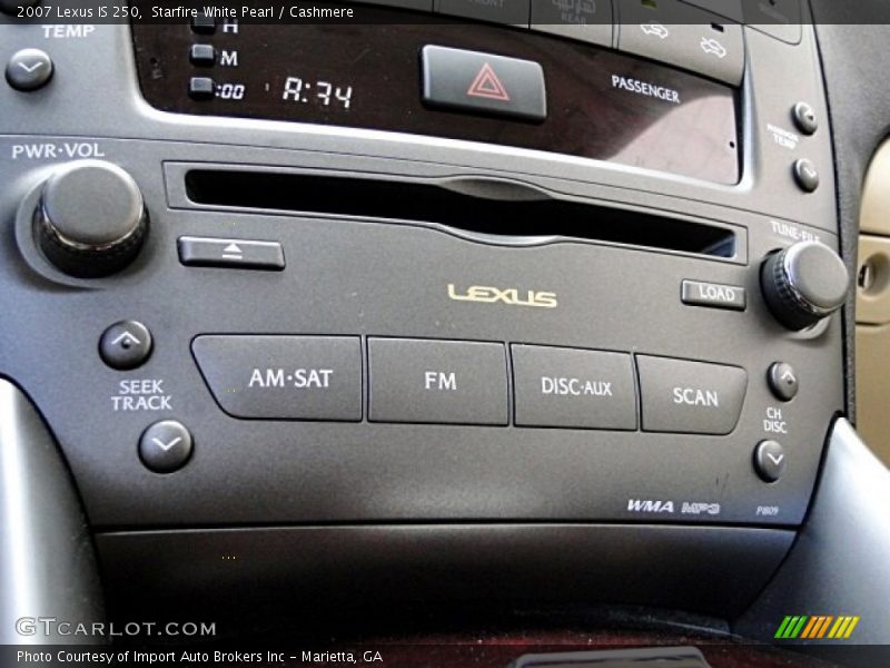 Starfire White Pearl / Cashmere 2007 Lexus IS 250