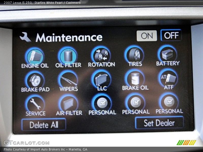 Starfire White Pearl / Cashmere 2007 Lexus IS 250