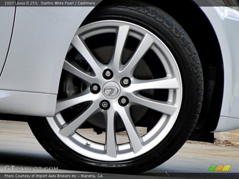Starfire White Pearl / Cashmere 2007 Lexus IS 250