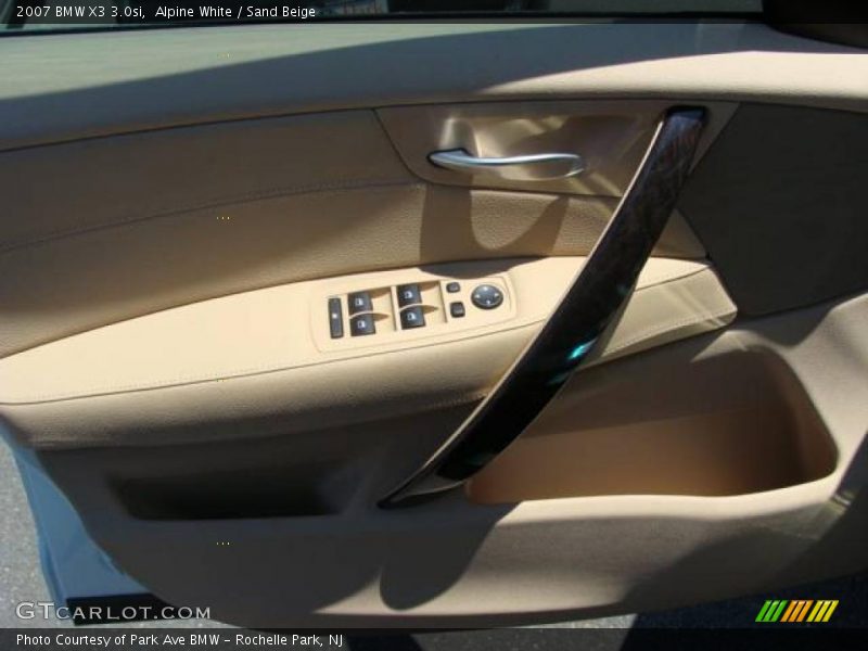 Alpine White / Sand Beige 2007 BMW X3 3.0si