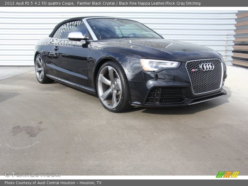 Panther Black Crystal / Black Fine Nappa Leather/Rock Gray Stitching 2013 Audi RS 5 4.2 FSI quattro Coupe