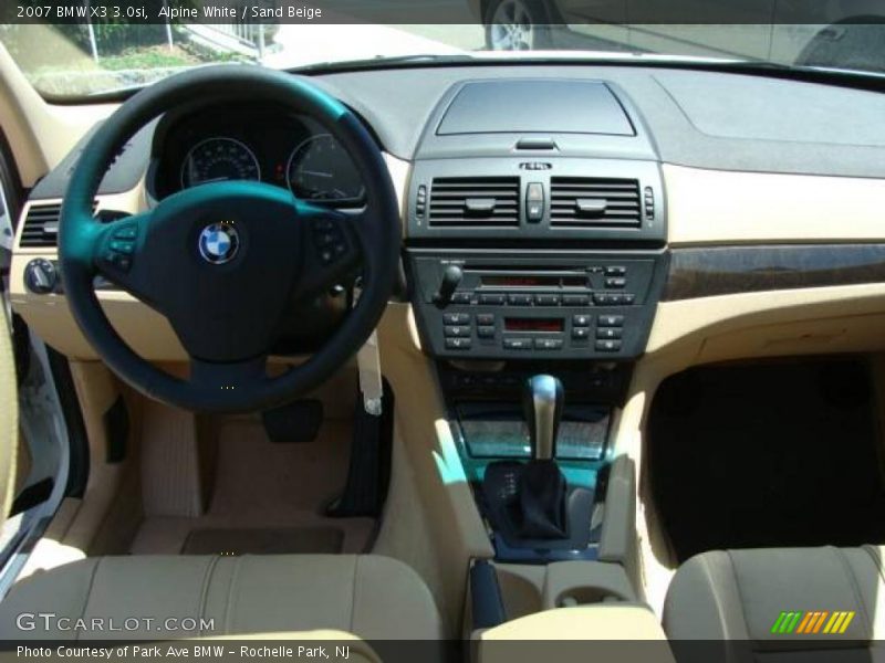 Alpine White / Sand Beige 2007 BMW X3 3.0si