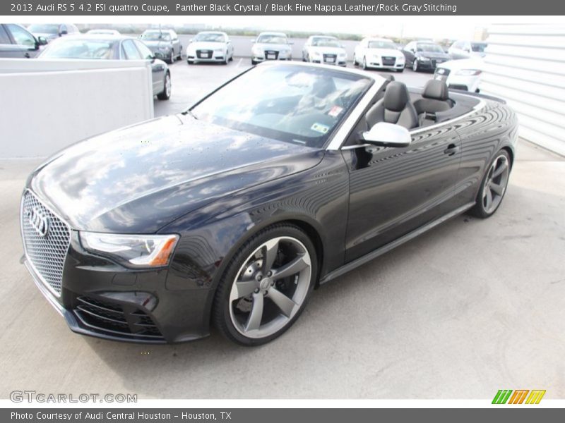 Panther Black Crystal / Black Fine Nappa Leather/Rock Gray Stitching 2013 Audi RS 5 4.2 FSI quattro Coupe