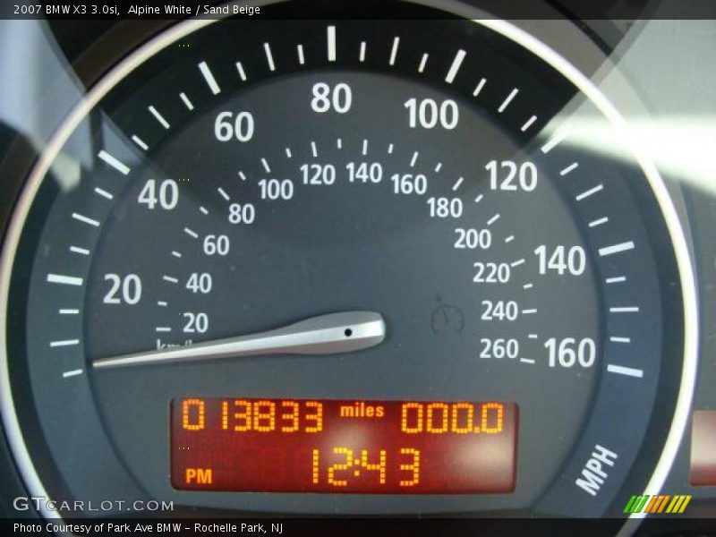 Alpine White / Sand Beige 2007 BMW X3 3.0si