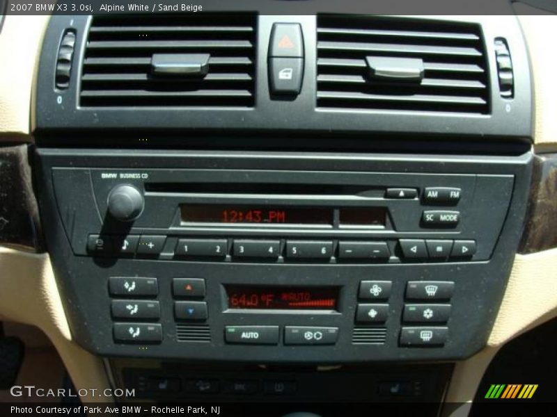 Alpine White / Sand Beige 2007 BMW X3 3.0si