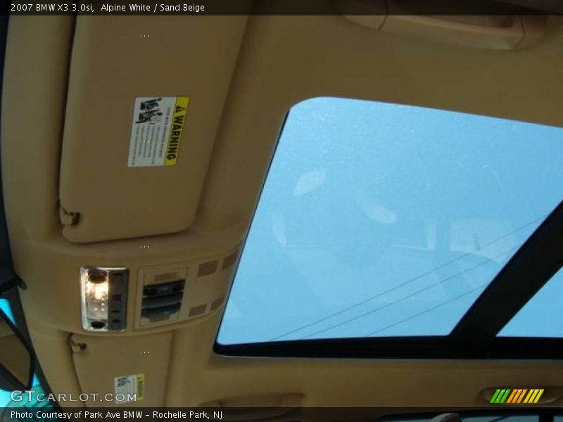 Alpine White / Sand Beige 2007 BMW X3 3.0si