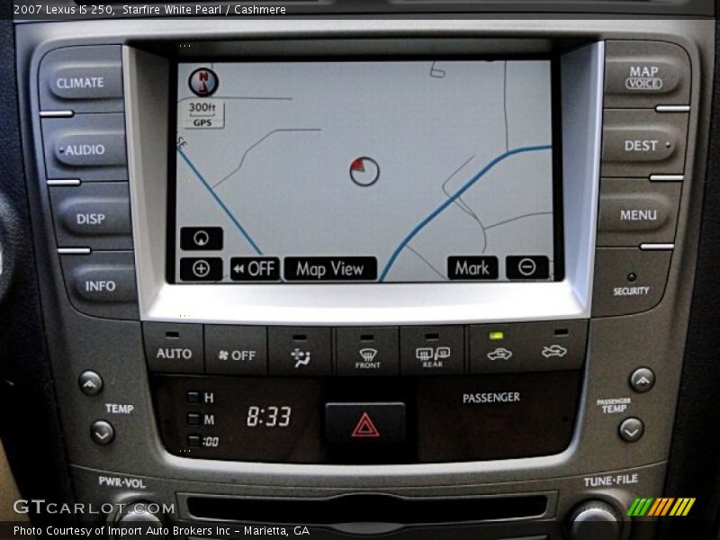 Navigation of 2007 IS 250